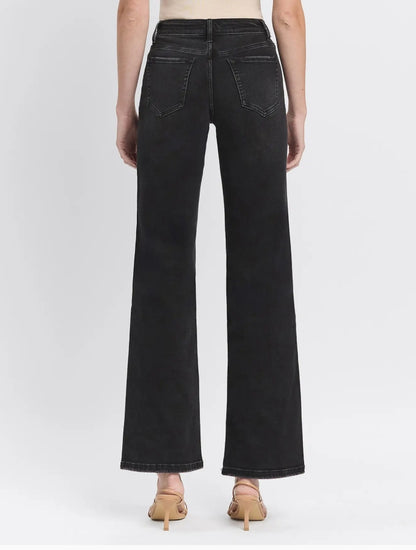 High Rise Full Length Black Loose Fit Jeans "Encourage"