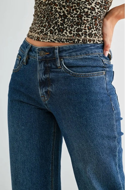 Mid-Rise Wide Leg