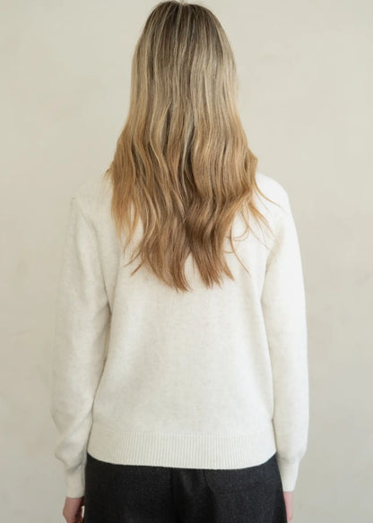 Contrast Placket Stand Collar Cardigan