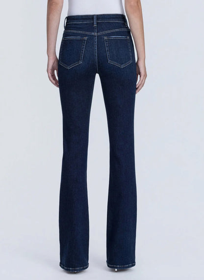 High Rise Full Length Dark Wash Bootcut Jeans "Wind River"