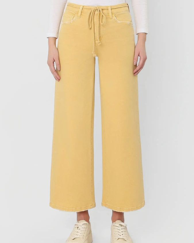 "Marigold" High Rise Crop Wide