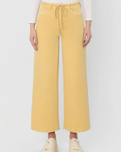 "Marigold" High Rise Crop Wide