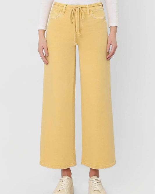 "Marigold" High Rise Crop Wide