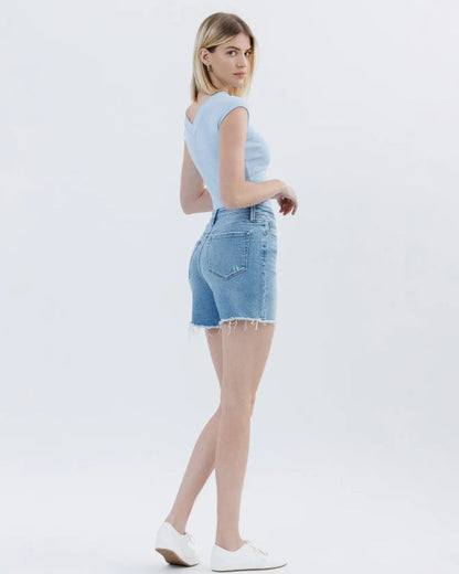High Rise Boyfriend Short "Wildflowers"