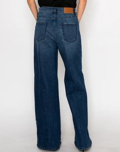 Artemis High Rise A-Line Wide Leg Jean