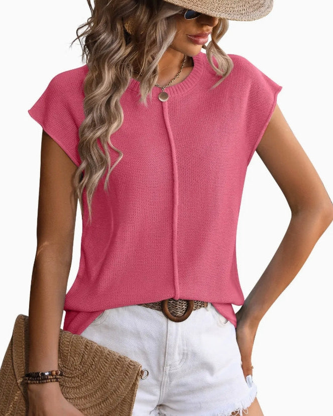 Knitted Chunky Needle Casual Sweater