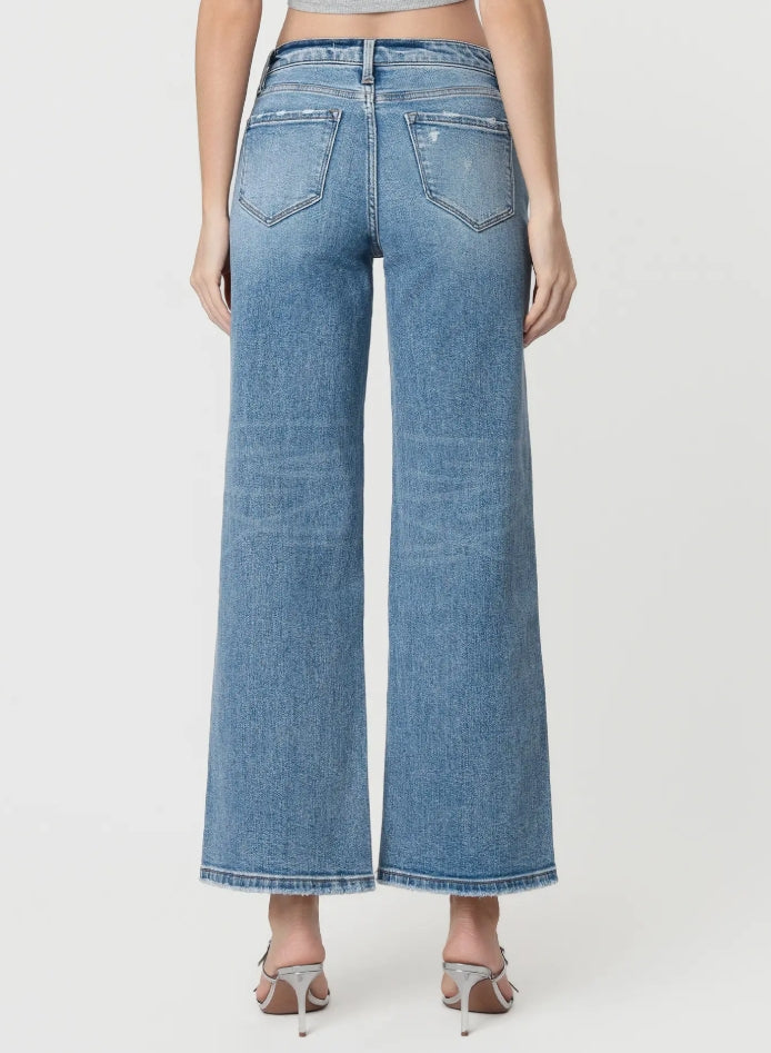 Flying Monkey - "Elbe River" High Rise Wide Leg