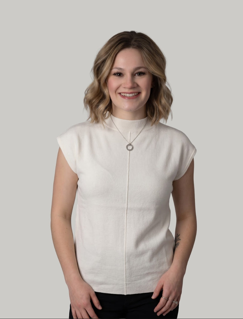 Classic Keyhole Button Sweater