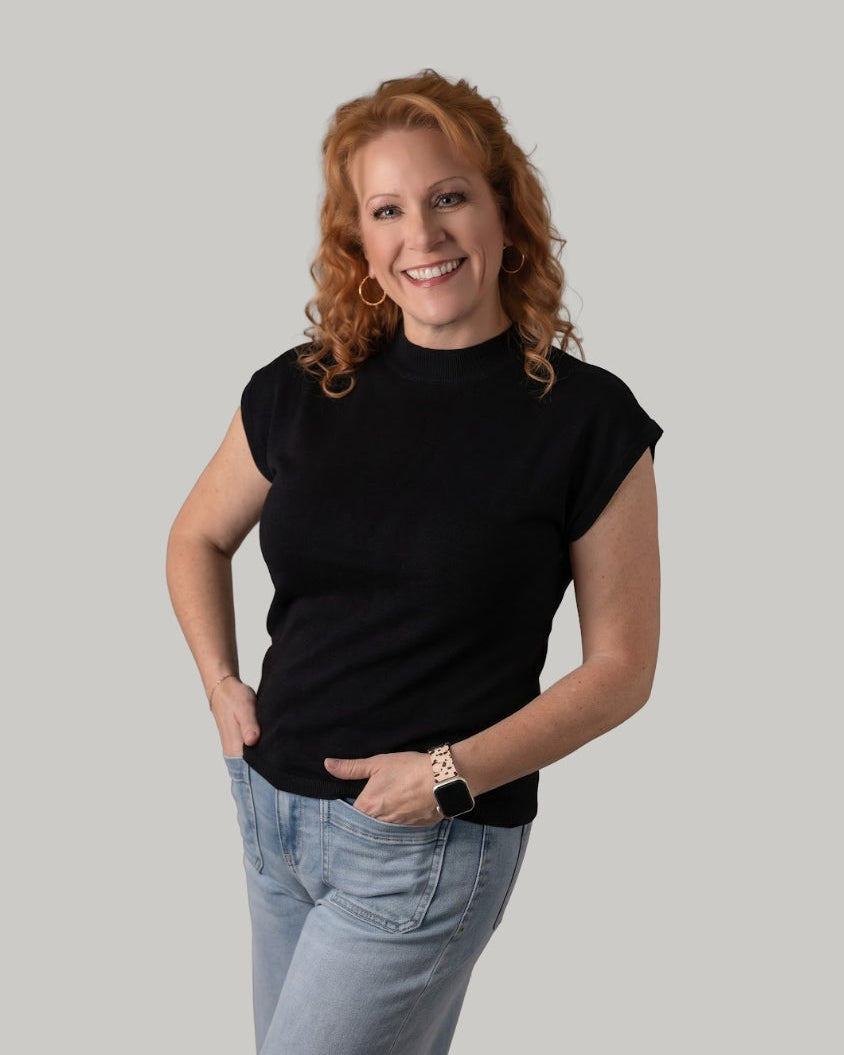 Classic Keyhole Button Sweater