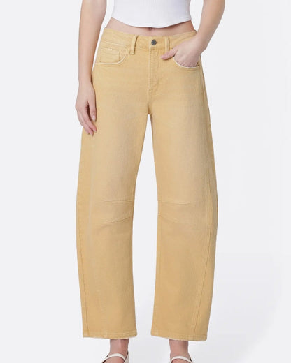 High Rise "Sahara Sun" Barrel Leg Jeans