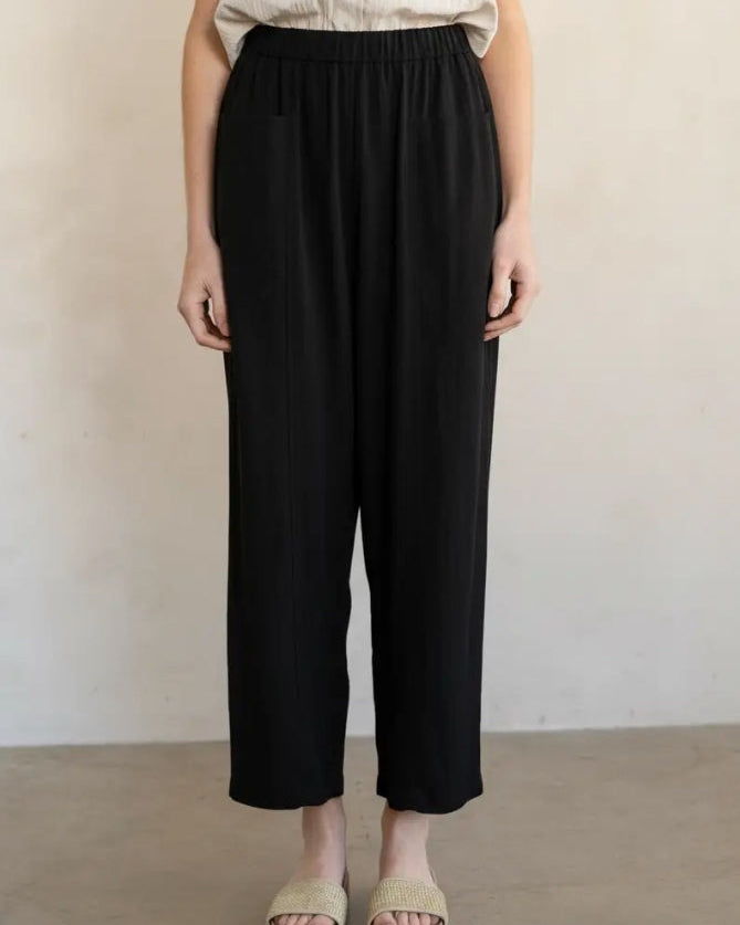 Relaxed Drawstring Dress Pant