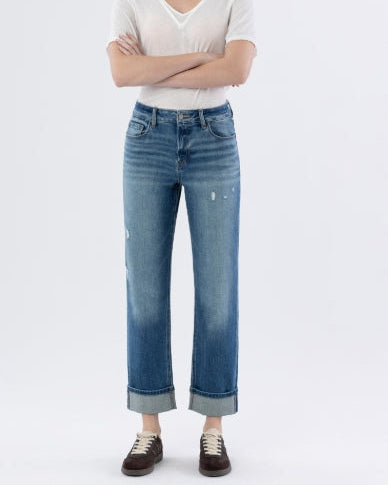 VERVET - "Sleek" High Rise Straight w/ cuff