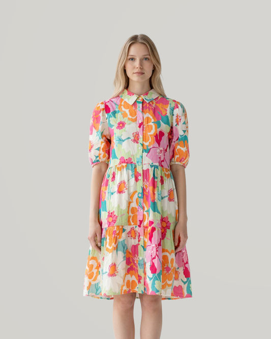 tropical-floral-puff-sleeve-babydoll-dress
