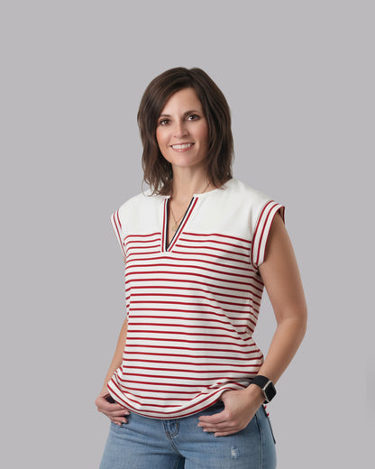 varsity-style-red-white-summer-top