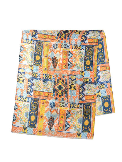 Boho Patchwork Print Scarf