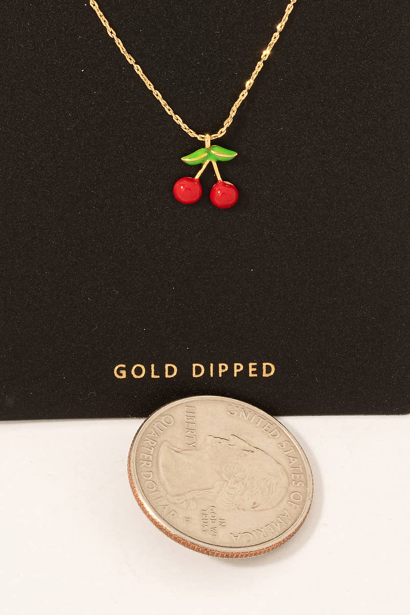 Cherry Pendant Necklace