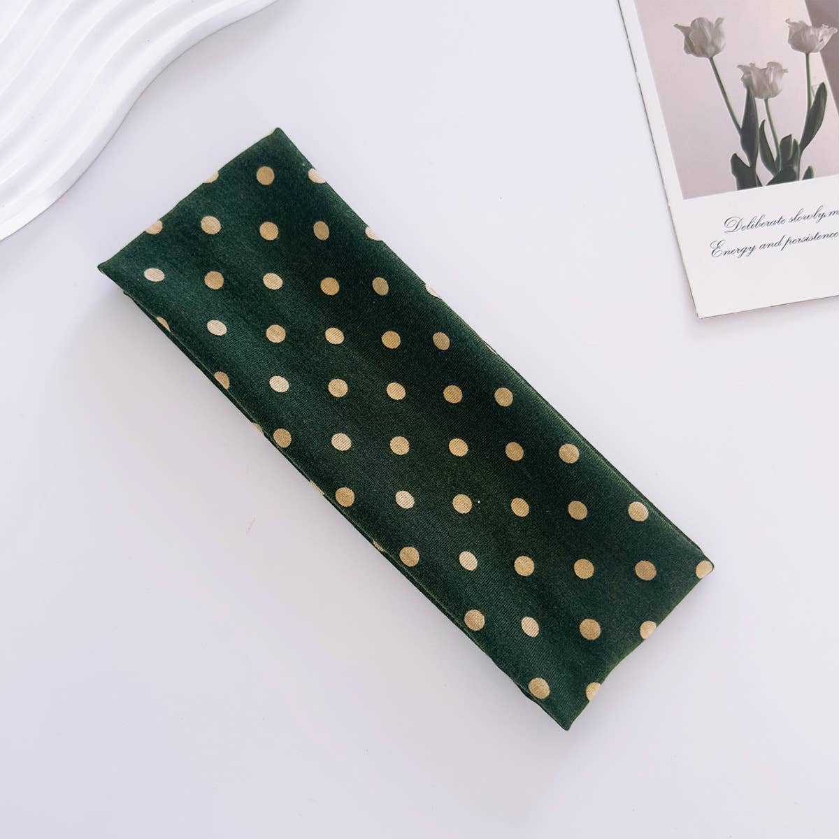 Fashion Polka Dot Sports Makeup Elastic Headband