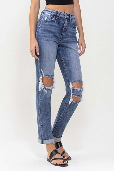 Lovervet High Rise Distressed Boyfriend Jeans