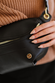 Catherine Fanny Pack Waist Belt Bag Sling: Charcoal