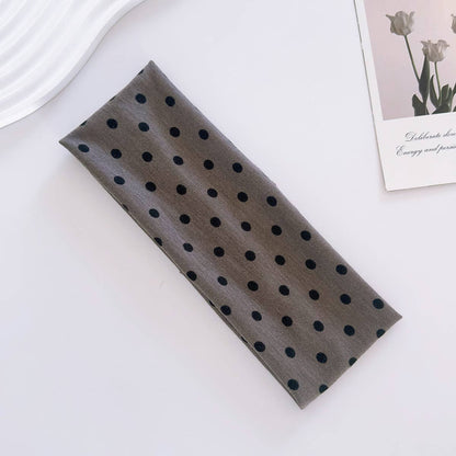 Fashion Polka Dot Sports Makeup Elastic Headband