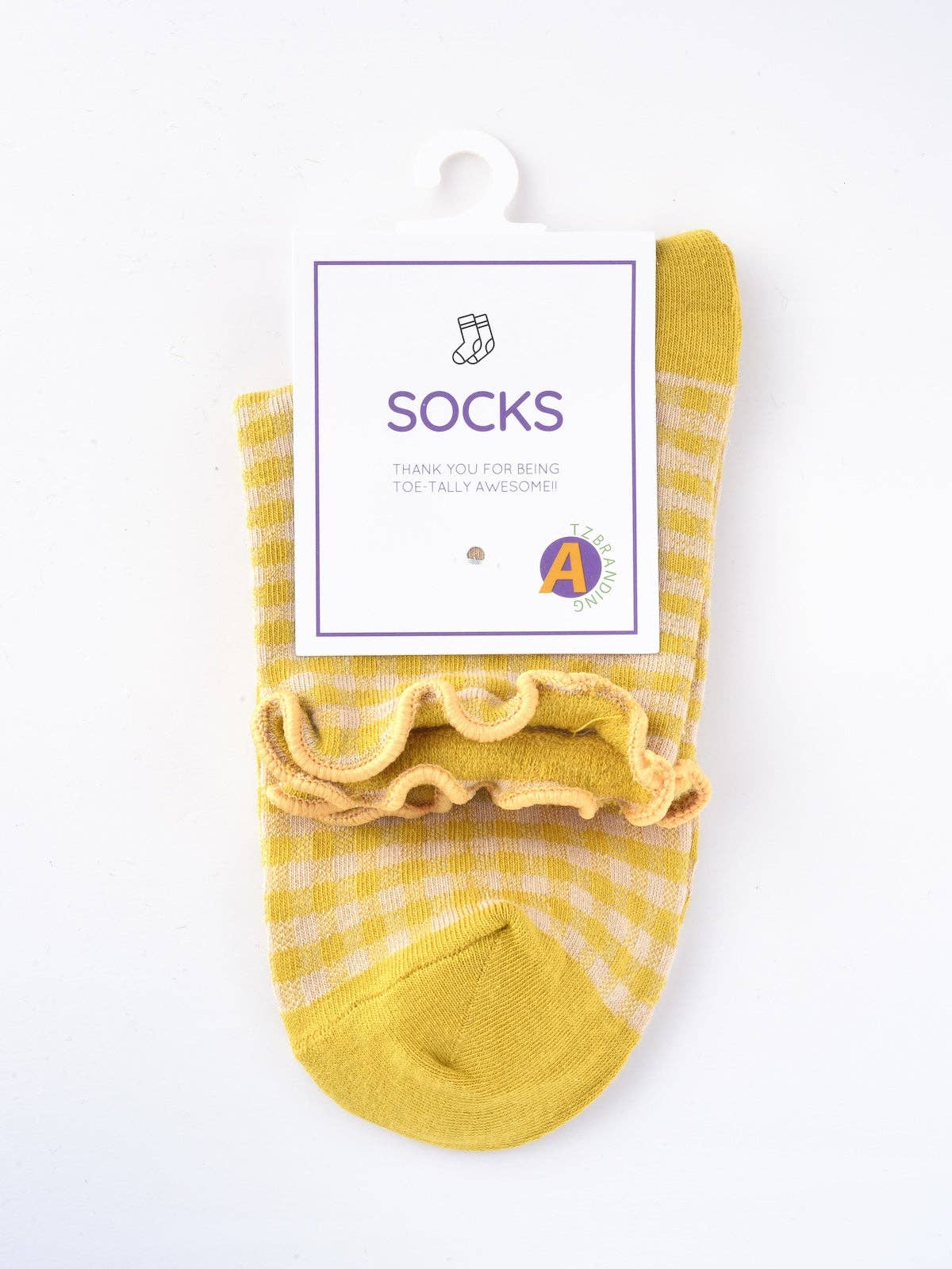 Colorful Check Pattern Lace Socks