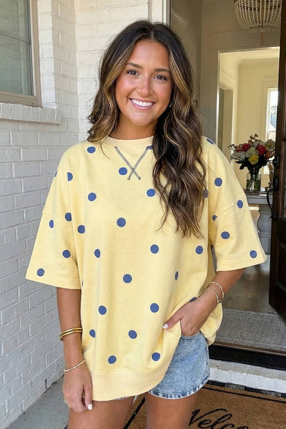 Oversized Polka Dot Shirt