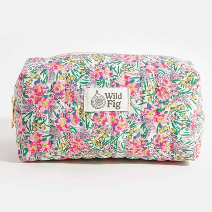 Colorful Flower Print Cosmetic Bag