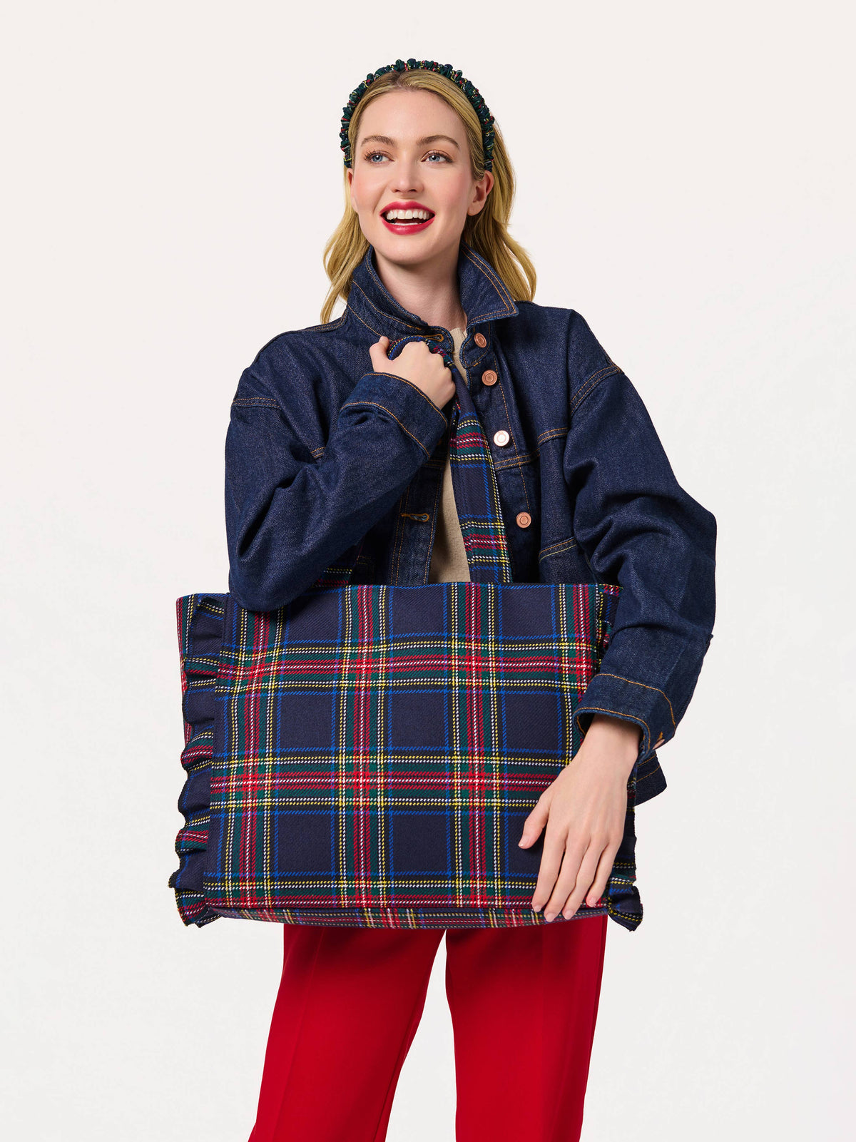 Scottie Ruffle Tote Bag