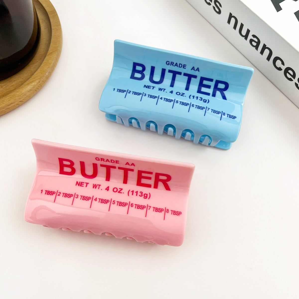 Butter Shaped Hair Claw Clip