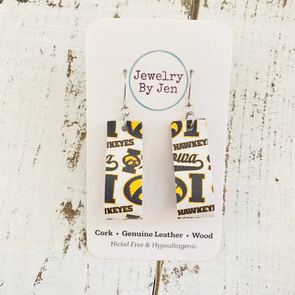 Iowa Hawkeyes Collage Loop Earrings