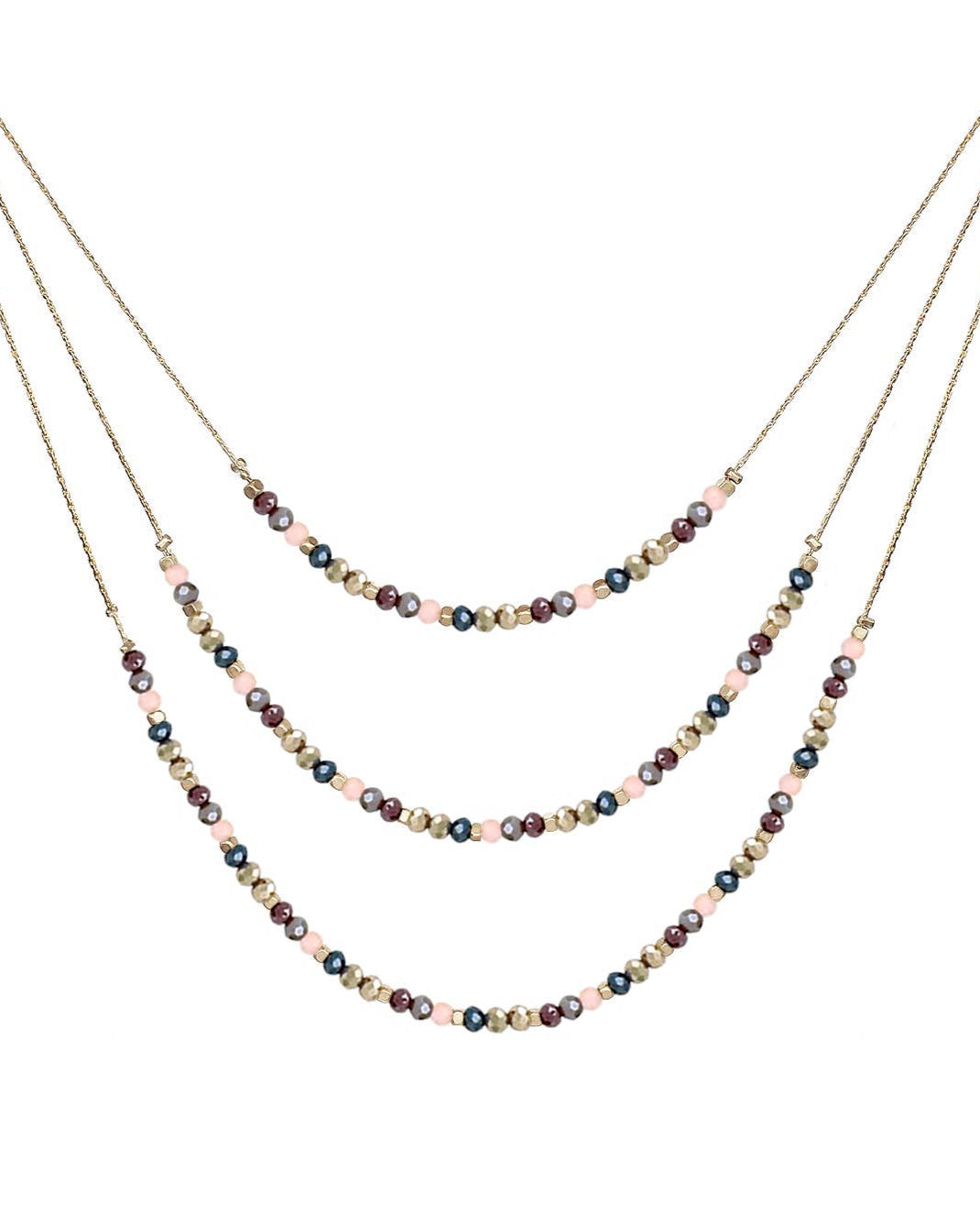 Arkin Dark Multi Strand Necklace