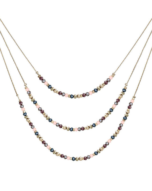 Arkin Dark Multi Strand Necklace