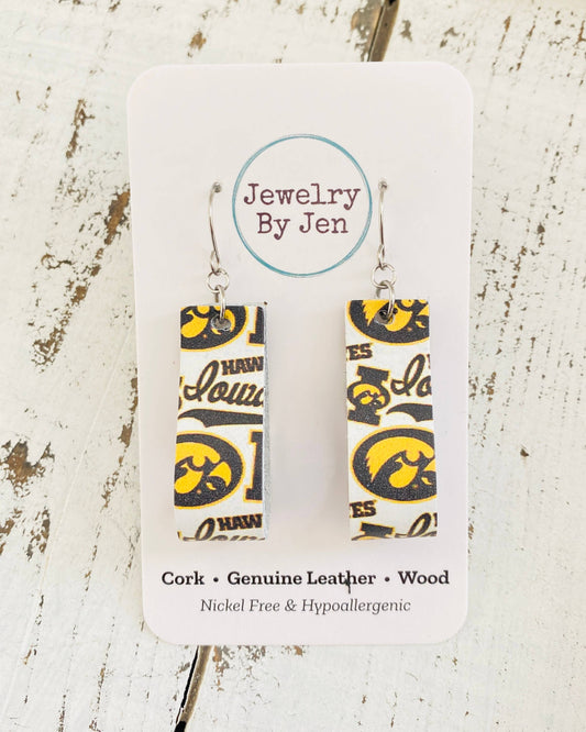 Iowa Hawkeyes Collage Loop Earrings