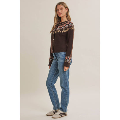 Fireside Nordic Inspired Cardigan Sweater