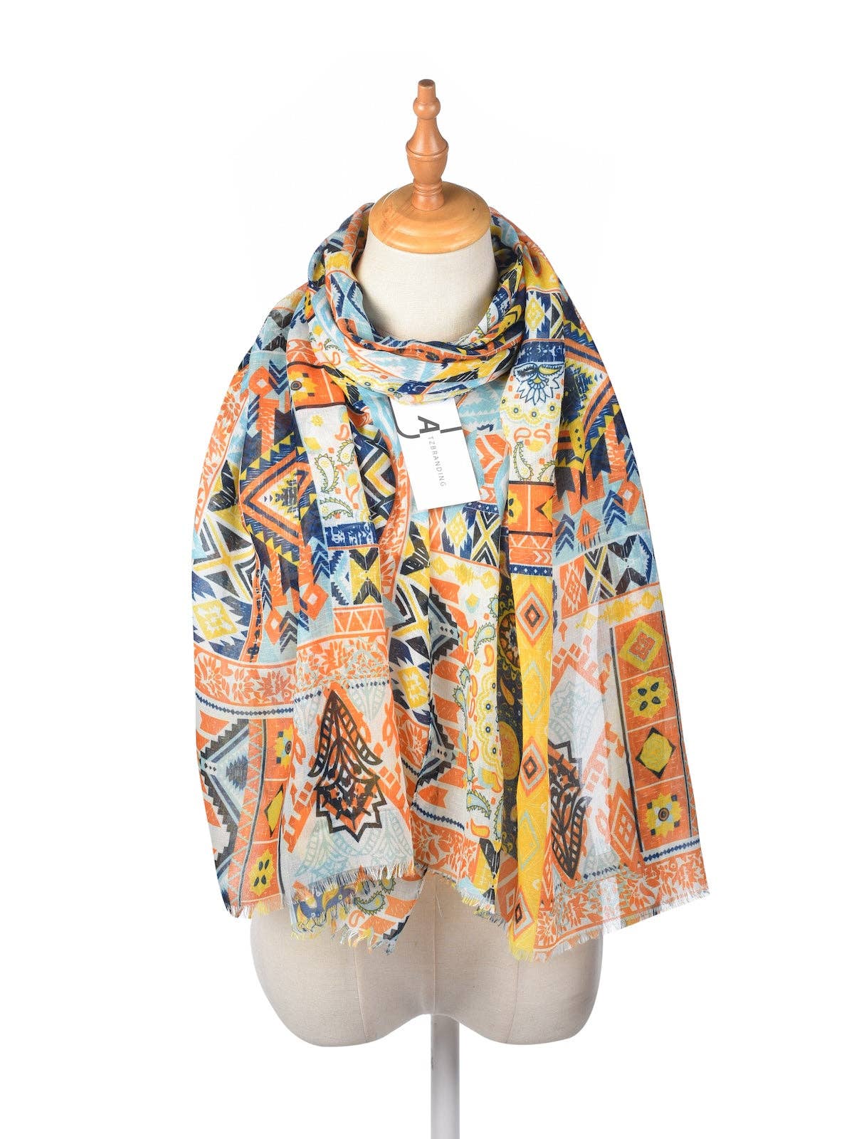 Boho Patchwork Print Scarf