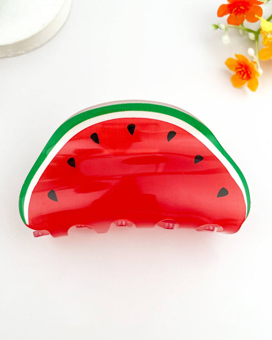 Juicy Watermelon Fruit Hair Claw Clip