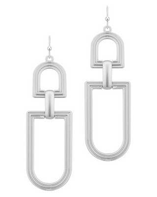 Silver Dangle Earrings " Ritz"