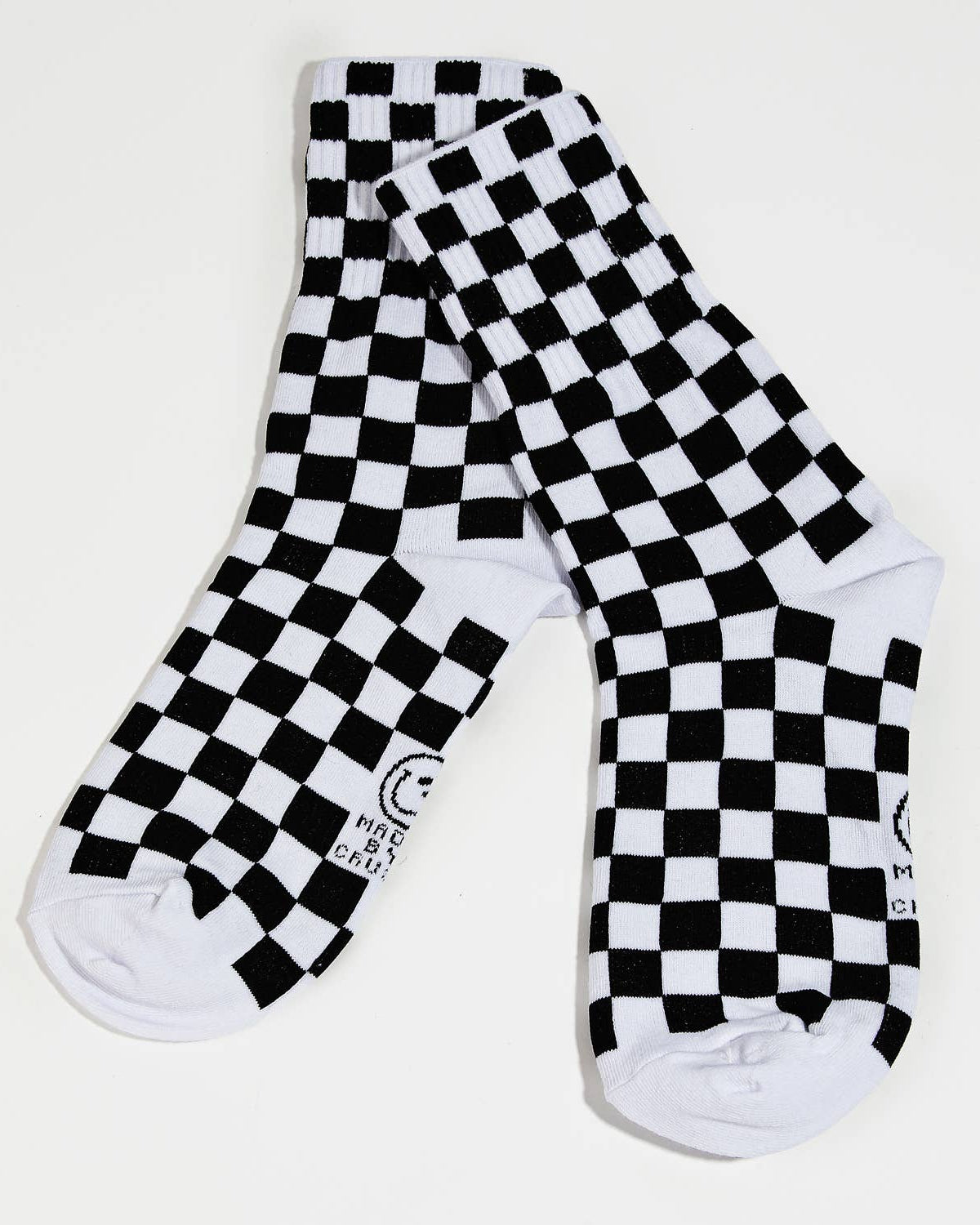 Black White Checkered Socks