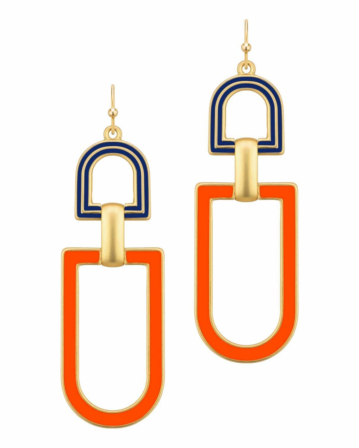 Ritz Orange Earrings