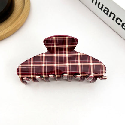 Vintage Plaid Hair Clip
