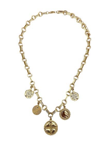 Dosi Gold Charm Necklace