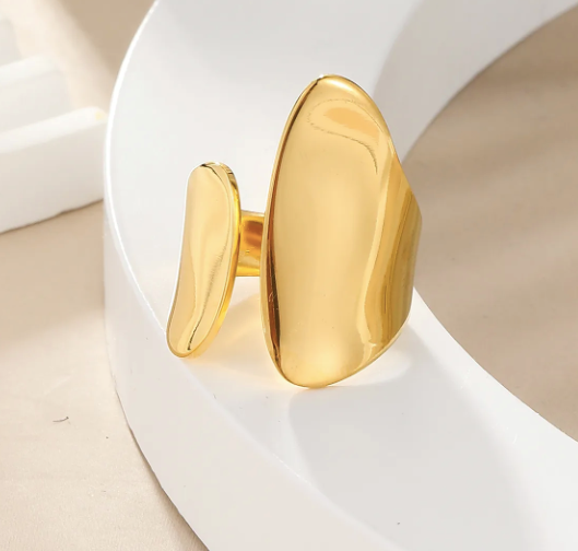 Savvi Gold Adjustable Ring