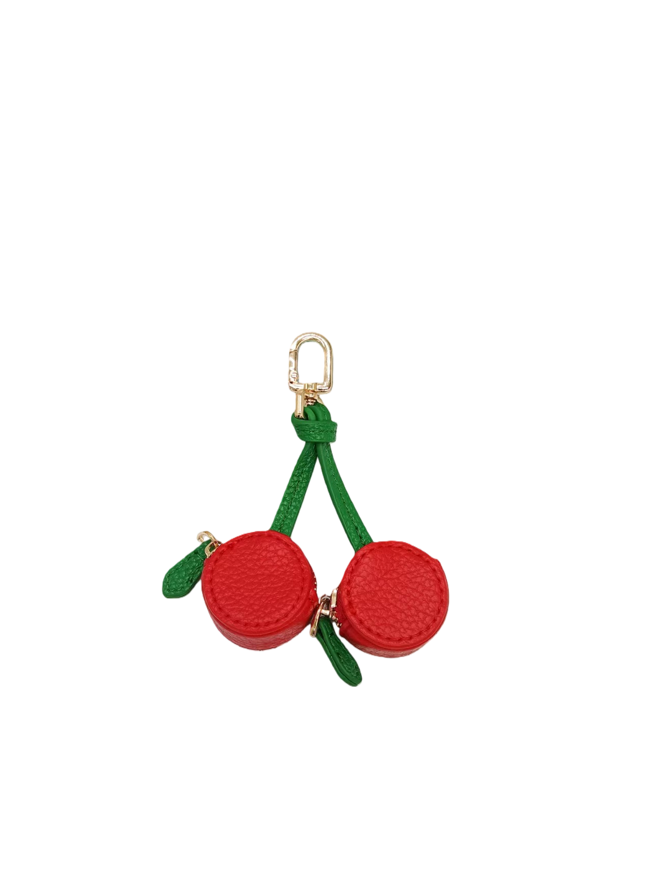 Leather Fruit-Shaped Mini Coin Pouch – Zipper Wallet Bag Charm