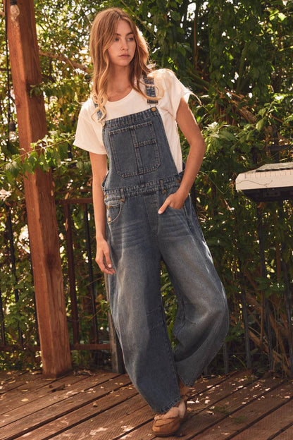 Vintage Wash Denim Overall