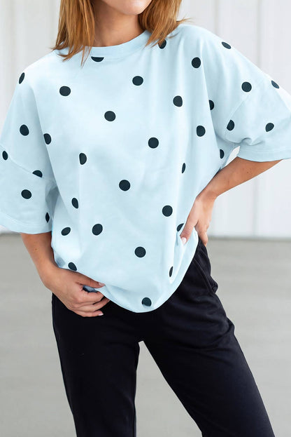 Oversized Polka Dot Shirt