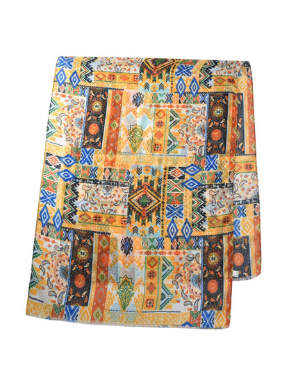 Boho Patchwork Print Scarf