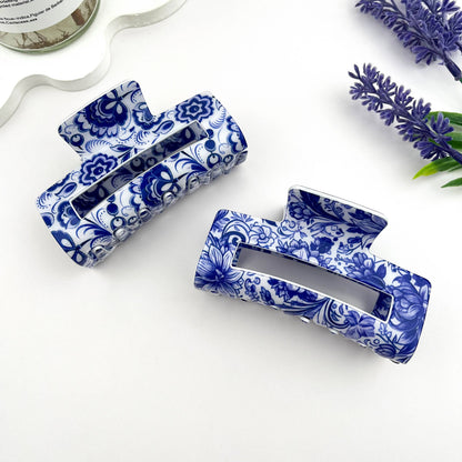 Blue & White Hair Claw