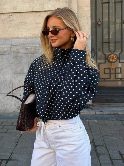 Polka Dot Woven Jacket