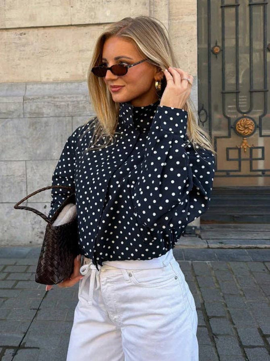 Polka Dot Woven Jacket
