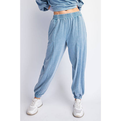 Mineral Washed Balloon Jogger Top